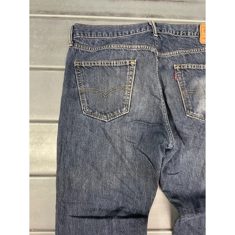 Levis 559 Jeans Mens 36x32 Blue Dark Wash Denim 100% Cotton Relaxed‎ Straight